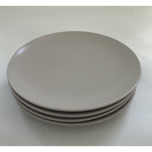 Set of 4 IKEA of Sweden Salad Plates 12011 MATTE Taupe MCM Modern Replacement - Picture 1 of 8